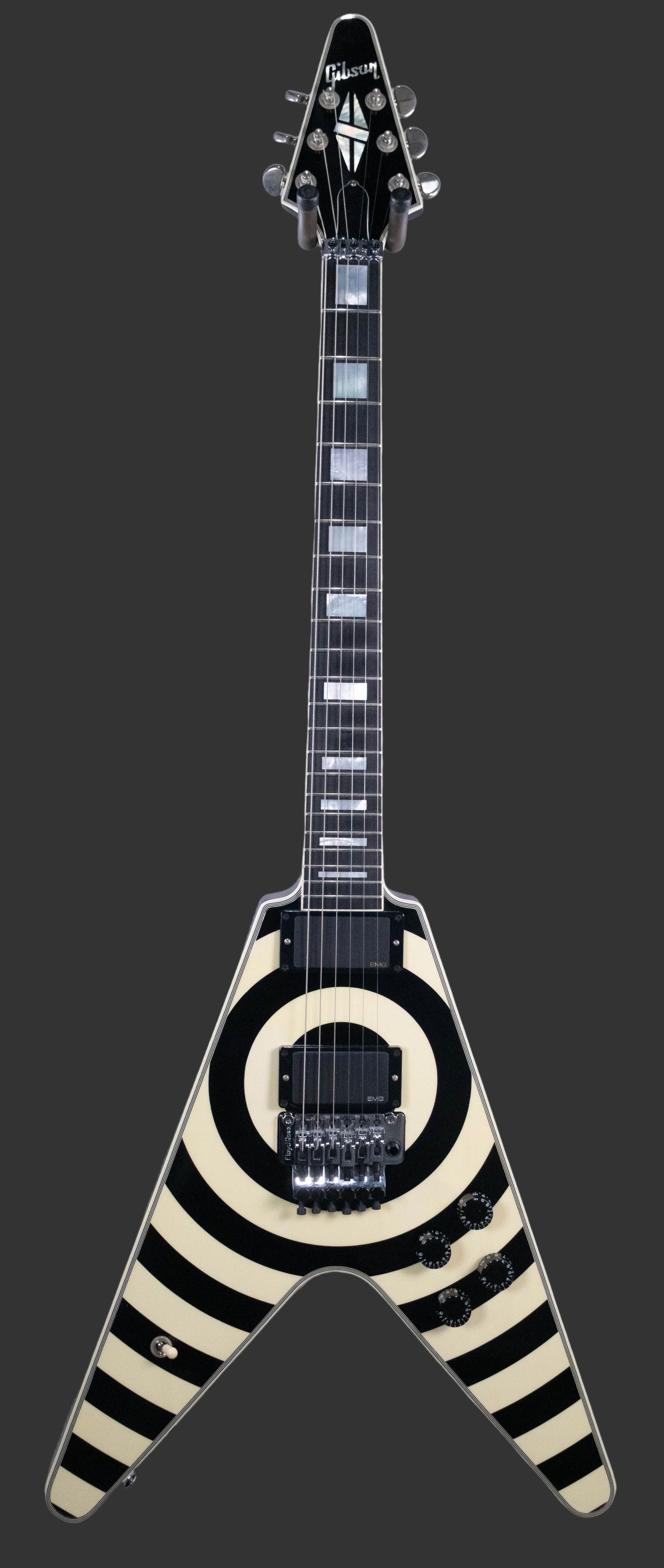 Full front view of the Gibson Zakk Wylde Flying V
