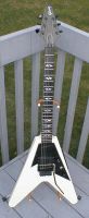 1989 Alpine White Gibson Flying V 90 Double detail photographs